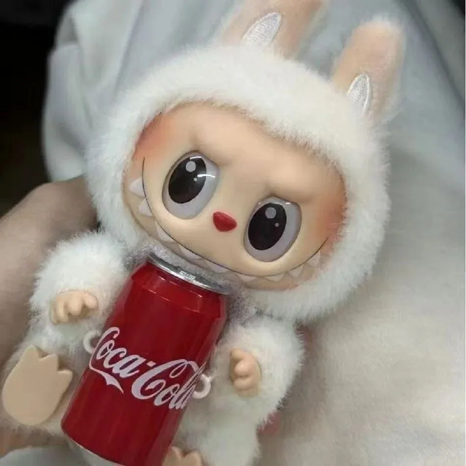 Caja ciega Labubu con cara de vinilo de la serie Coca-Cola (1 unidad)