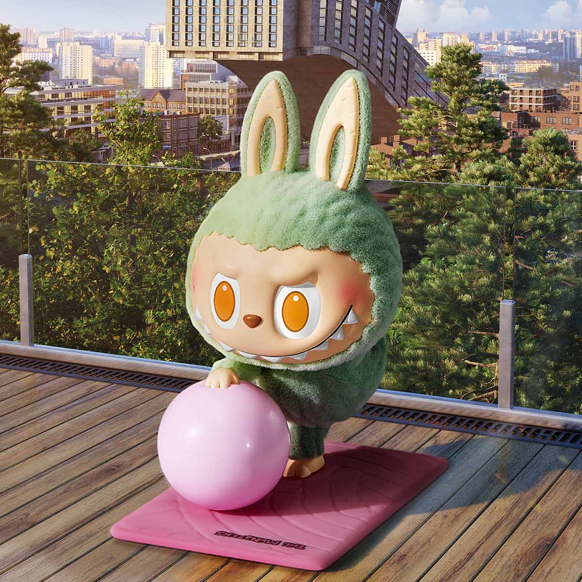 Figuras de la serie Lazy Yoga de LOS MONSTRUOS