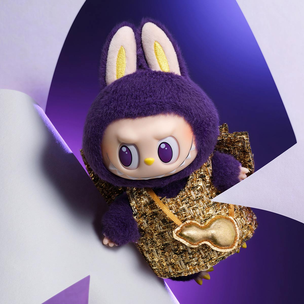 LABUBU × PRONOUNCE - WINGS OF FORTUNE Tarjeta colgante de vinilo de peluche