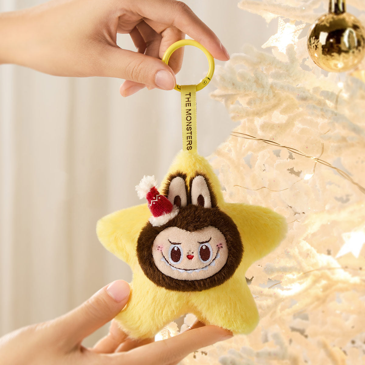 Caja sorpresa con colgante de peluche brillante de la serie clásica LOS MONSTRUOS