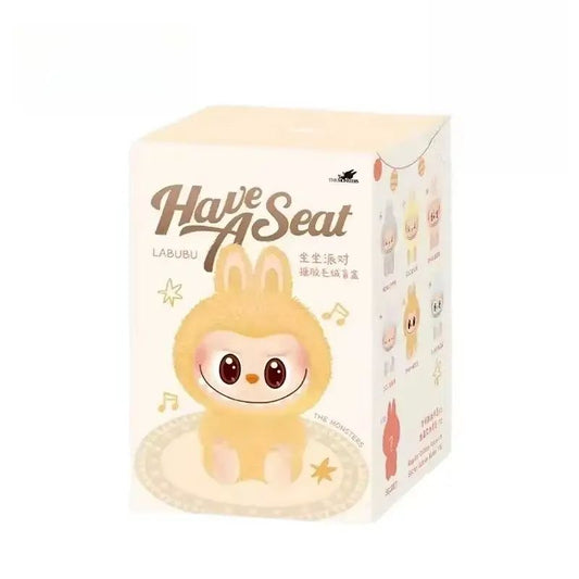 Caja sorpresa de peluche de vinilo Labubu - Serie "Siéntate" - 1 unidad