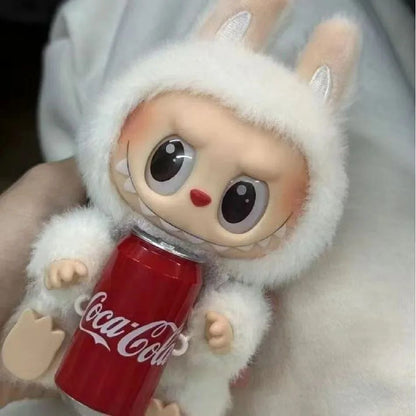 Caja ciega Labubu con cara de vinilo de la serie Coca-Cola (1 unidad)