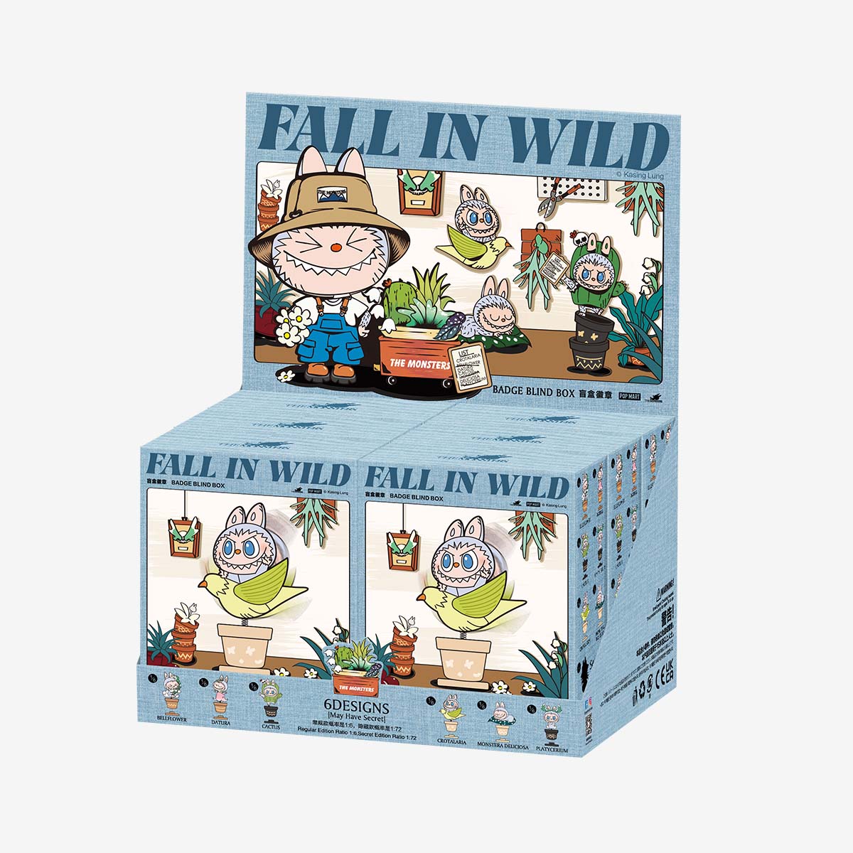 Caja sorpresa de insignias de Labubu – Serie Fall In Wild