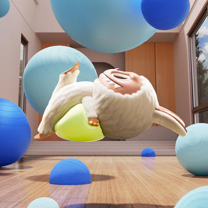 Figuras de la serie Lazy Yoga de LOS MONSTRUOS