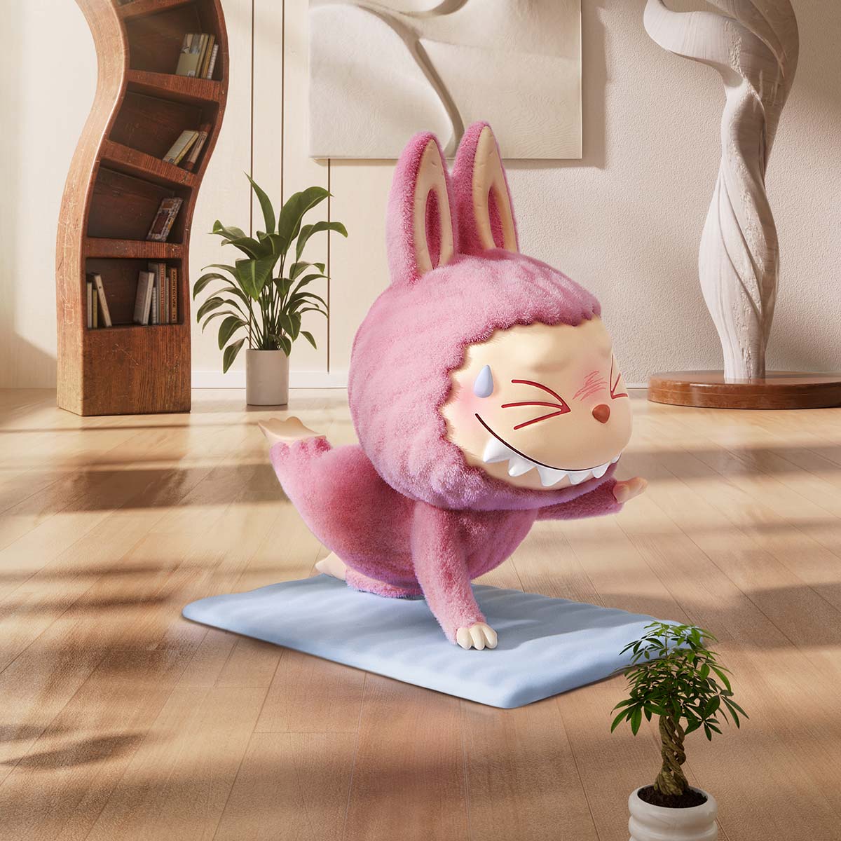 Figuras de la serie Lazy Yoga de LOS MONSTRUOS