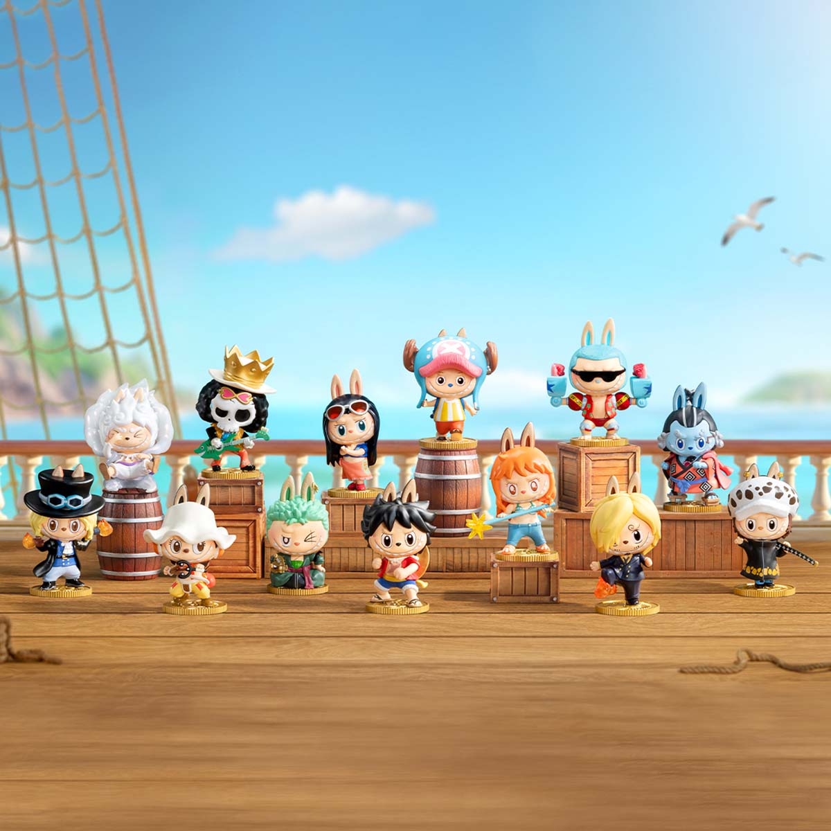 Caja sorpresa de Labubu x One Piece (12 figuras) – Edición secreta