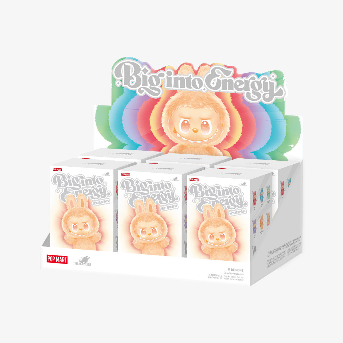 Peluche de vinilo Labubu Blind Box - Serie Big Into Energy