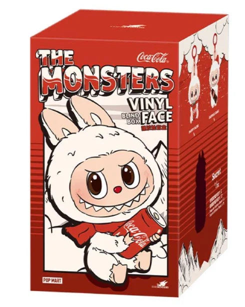 Caja ciega Labubu con cara de vinilo de la serie Coca-Cola (1 unidad)