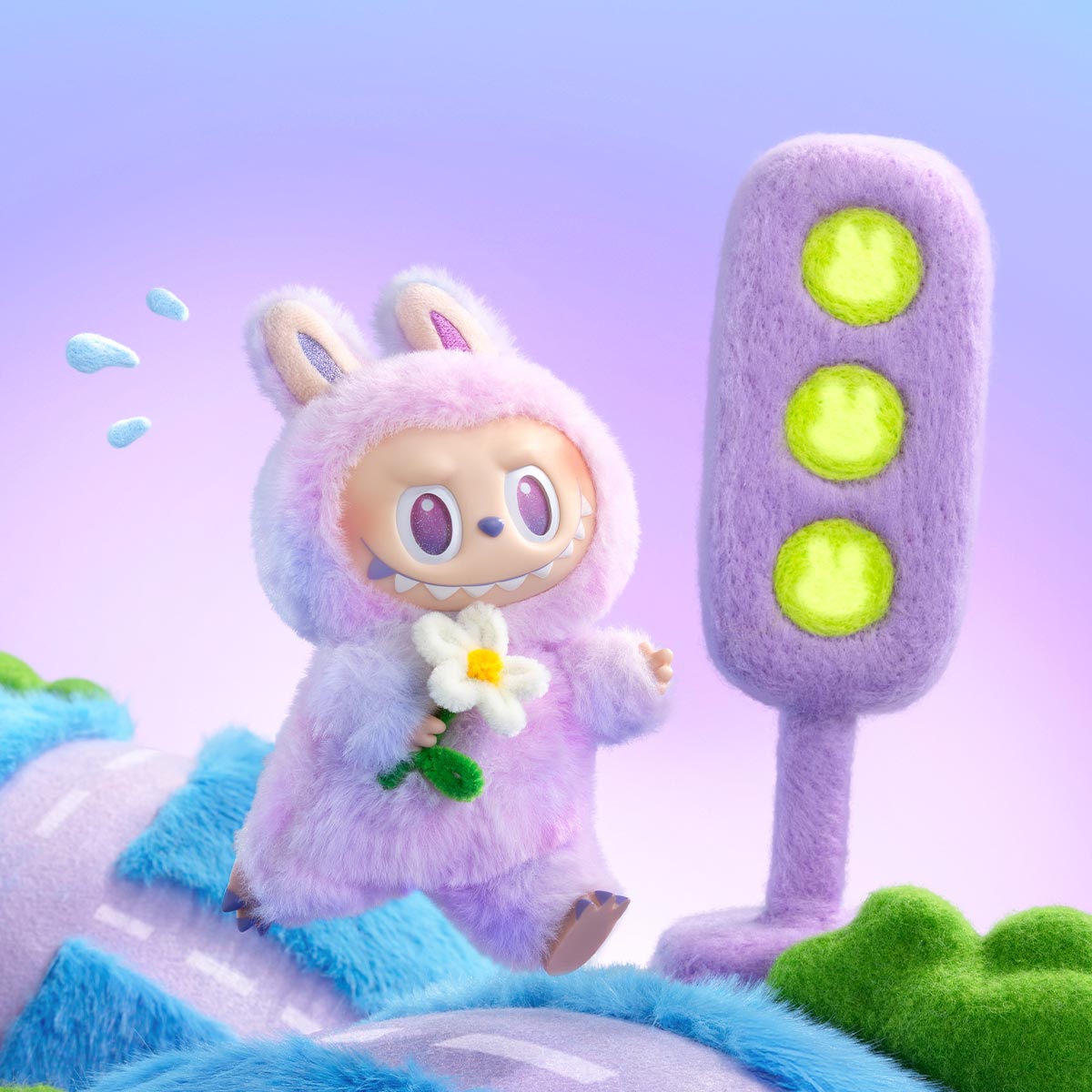 Peluche de vinilo Labubu Blind Box - Serie Big Into Energy